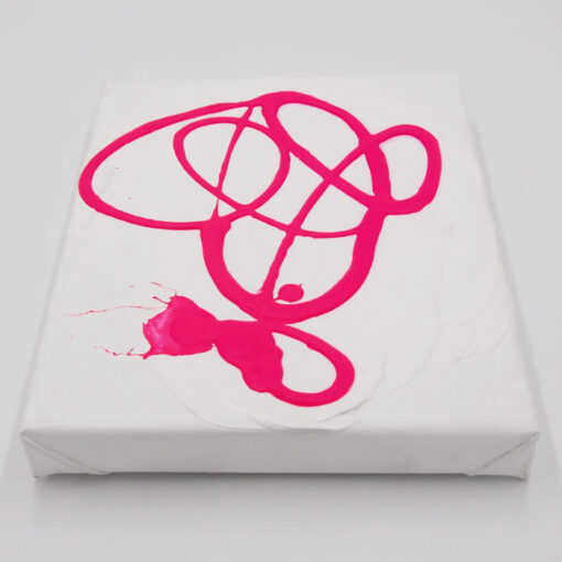 Pink on White II - Hula / maľba na plátne