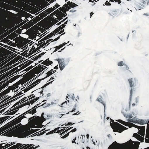White on black - Hula / maľba na plátne