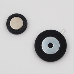 Kruh veľký, čierna - Nikoleta Design / brošňa s magnetom