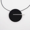 Kruh veľký, čierny - Nikoleta Design / náhrdelník