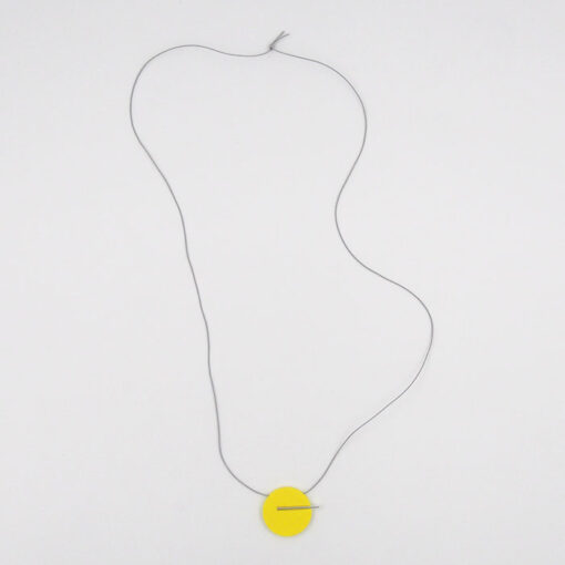 Kruh veľký, žltý - Nikoleta Design / náhrdelník