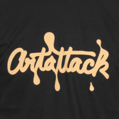 čierne tričko artattack logo