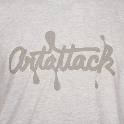 sivé tričko artattack logo