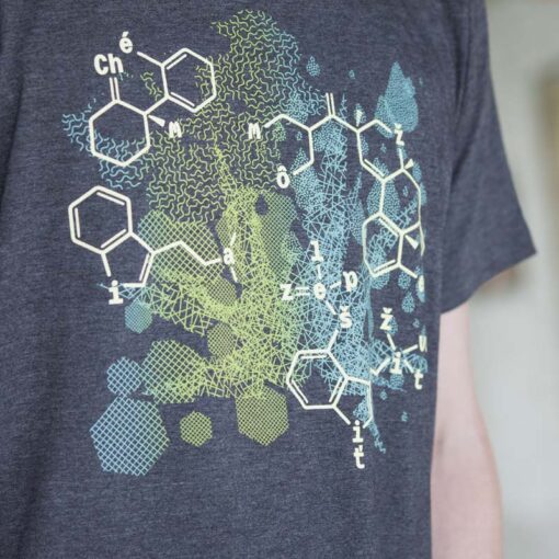 Sivé pánske tričko zelená chémia