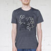 Sivé pánske tričko čierna chémia