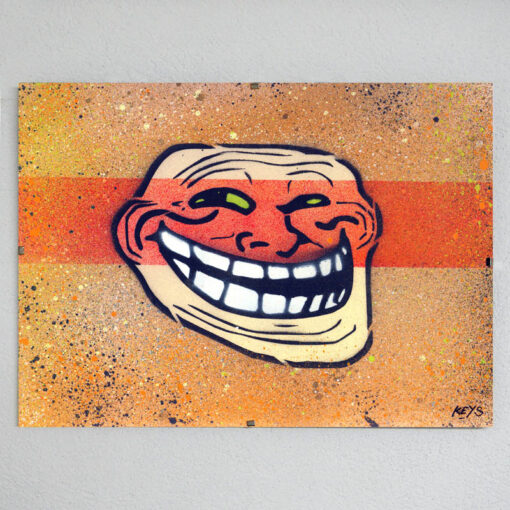 Trollface obraz v plexi rámiku 21 x 30 cm