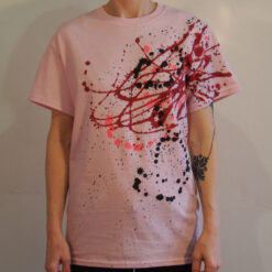 Ružové Streetart tričko #10 (veľkosť S)
