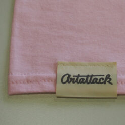 Ružové Streetart tričko štítok