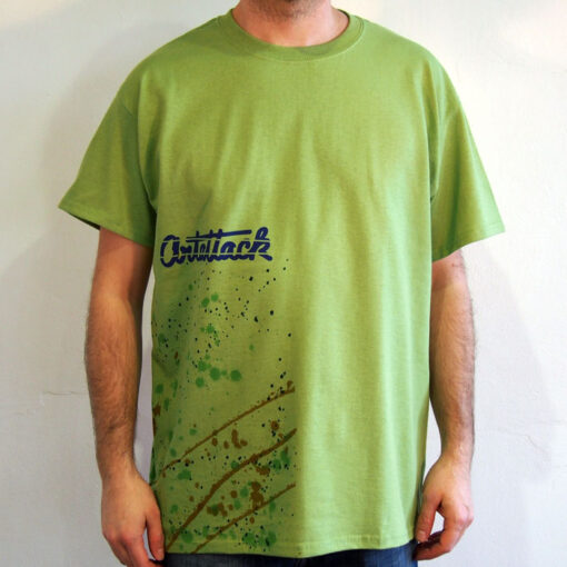Zelené Streetart tričko #4 (veľkosť L)