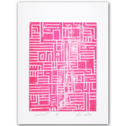Labyrint - Martin Malina linorytová grafika 35 x 25cm