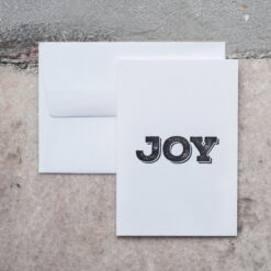 Joy - letterpress pohľadnica Pressink