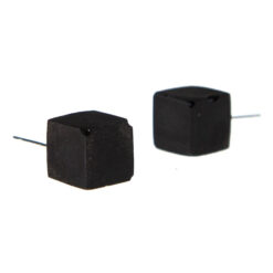 Cubes čierne - BetonBasic / náušnice