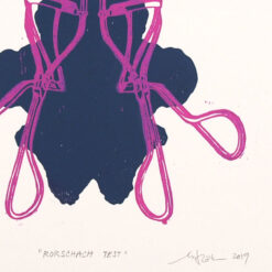 Rorschachov test #1 - Martina Rötlingová / linorytová grafika