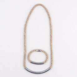 Rope prírodné lano / set náhrdelník a náramok
