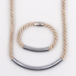 Rope prírodné lano / set náhrdelník a náramok