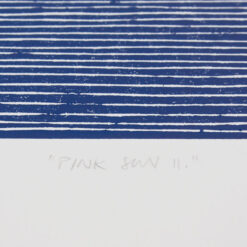 Pink sun EA - Martina Rötlingová / linorytová grafika 30 x 42cm