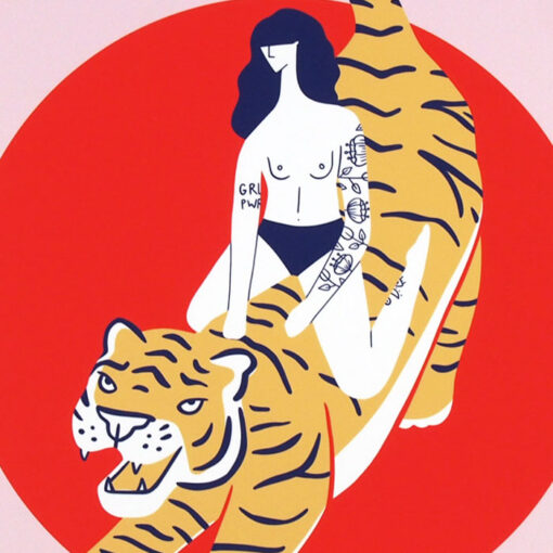 Tiger Girl - Žužu Gálová / grafika