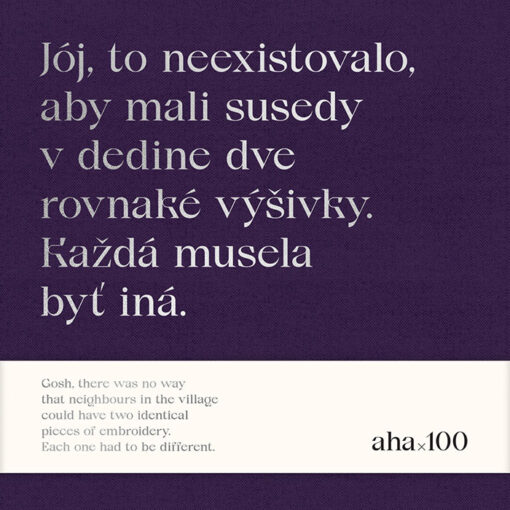AHA 100 - Folklórne výšivky / box s grafickými listami