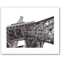Paris - Tlatchene, 50 x 40 cm / linorytová grafika