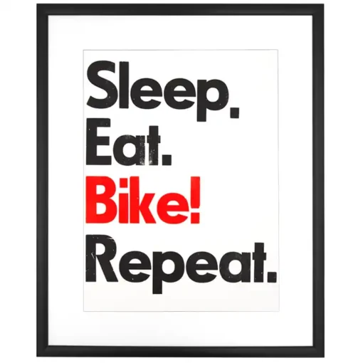 Sleep. Eat. Bike! Repeat. III. - Pressink / grafika