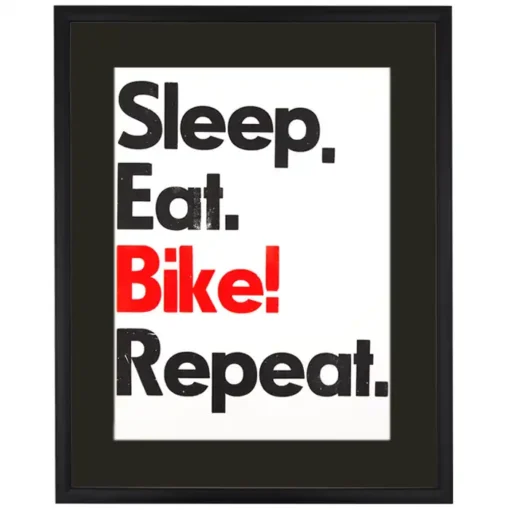 Sleep. Eat. Bike! Repeat. III. - Pressink / grafika