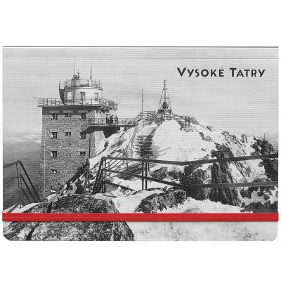 Vysoké Tatry Lomnický štít - zápisník čisté strany, A5 / Chytrô