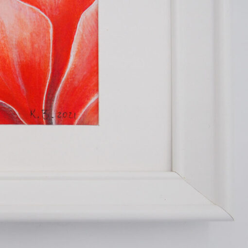 Poppy land - Katarína Branišová, 40x50 cm / kresba v ráme