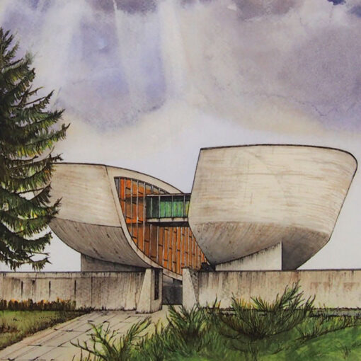 Lena Kollar - Múzeum SNP Banská Bystrica, A4 / giclée grafika