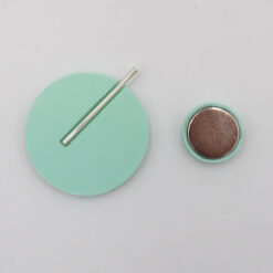 Kruh veľký, mentol - Nikoleta Design / brošňa s magnetom