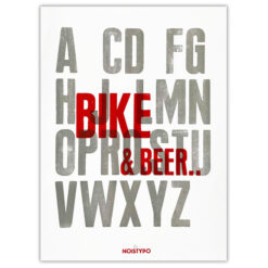 Bike & Beer, 38x50 cm / grafika