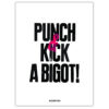 Punch & Kick, biely, 38x50 cm / grafika