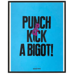 Punch & Kick, modrý, 38x50 cm / grafika