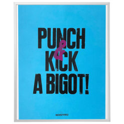 Punch & Kick, modrý, 38x50 cm / grafika