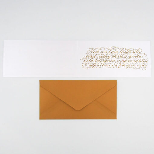 Novomanželom - Platform AT / kaligrafická darčeková karta