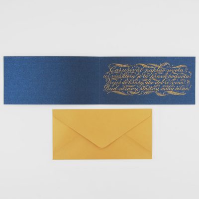 Úžasné jubileum - Platform AT / kaligrafická darčeková karta