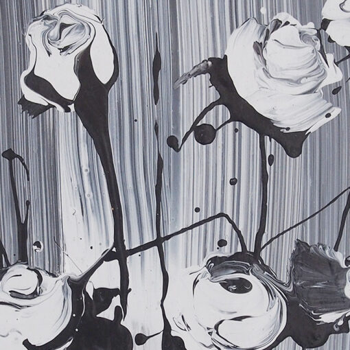 White roses #1 - Ján Hrčka / maľba