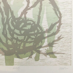 Kovbojky, zelené, 59 x 84 cm / linorytová grafika