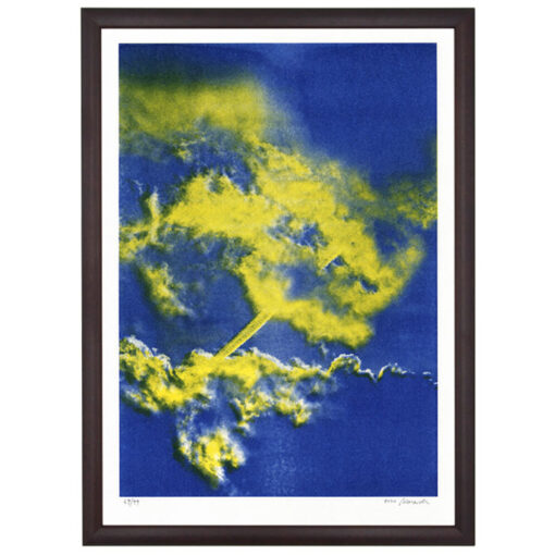 Ján Viazanička - Blue and yellow and sky / risografika