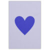Srdce, fialové na svetlo fialovom - Pressink Letterpress / pohľadnica