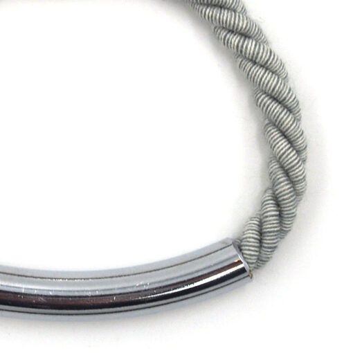 Rope sivé natural / set náhrdelník a náramok