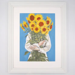 Sunshine in my arms - Katarína Branišová, 47x57 cm / kresba v ráme