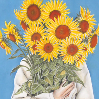 Sunshine in my arms - Katarína Branišová, 47x57 cm / kresba v ráme