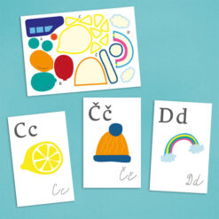 Nalepuj a dokresľuj abecedu - Poketo / ilustrované karty