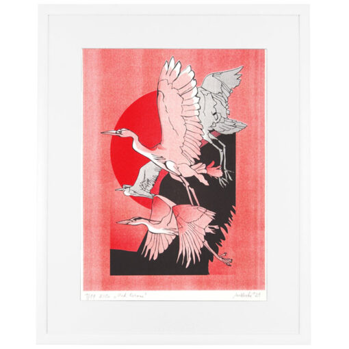Red herons - Lívia Mezovská / risografika
