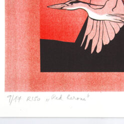 Red herons - Lívia Mezovská / risografika
