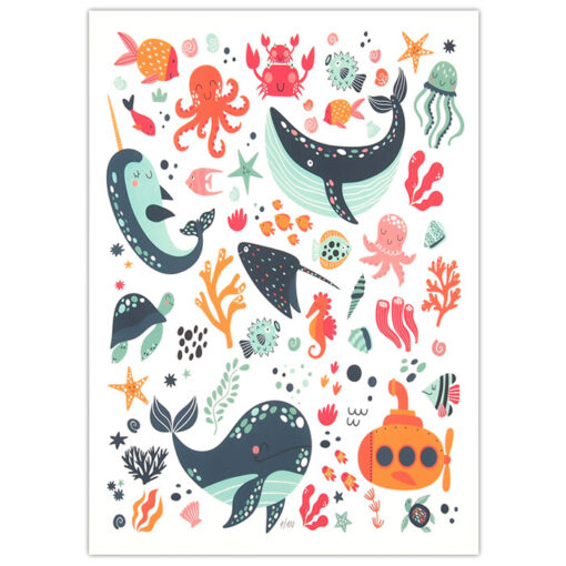Morské zvieratká / print