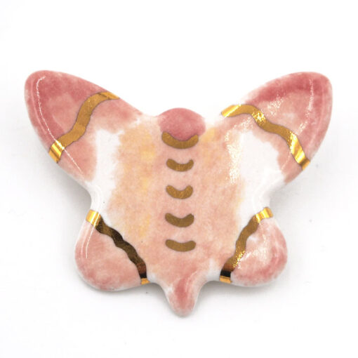 Motýľ #3 - Studio Elave / porcelánová brošňa