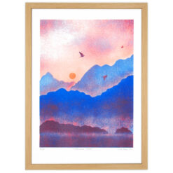 Hebridean sunset - Eva Pola, A4 / risografika