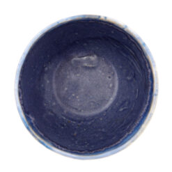 Cappuccino šálka, modrá s béžovou - Javorskí Ateliér / pohár