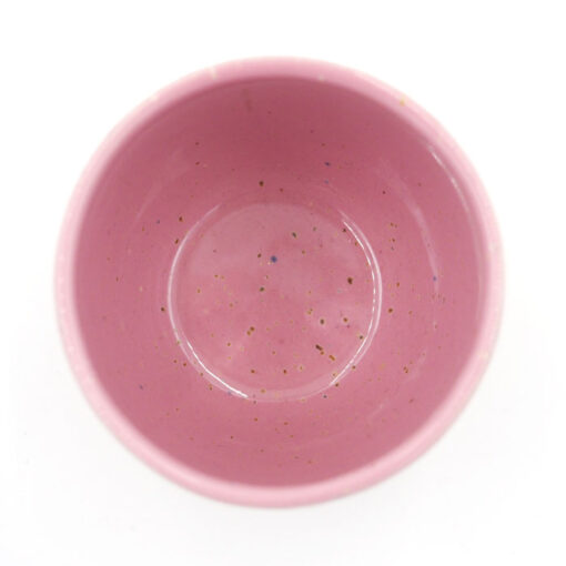 Espresso šálka, ružová s béžovou - Javorskí Ateliér / pohár